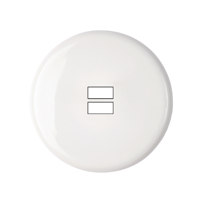 Façade Iris Porcelaine blanche pour chargeur USB double