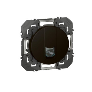 Prise multimédia RJ45 catégorie6 STP dooxie composable noir