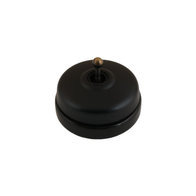 DIMBLER BP LEVIER NOIR MAT/ BASE PORCELAINE NOIRE
