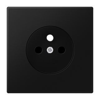 Enjo prise de courant 2P+T / LS 990 noir mat pour mécanisme 152...x